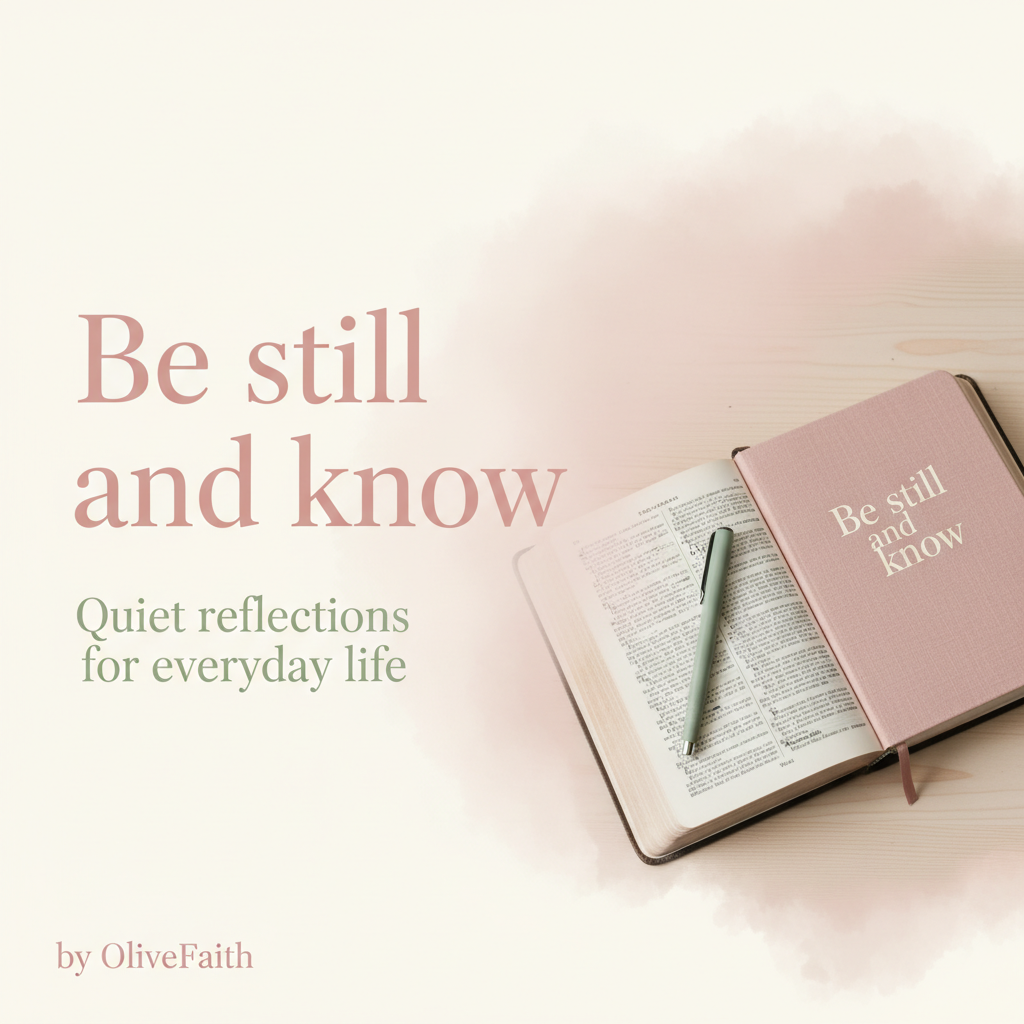 What “be still and know” can look like in your day