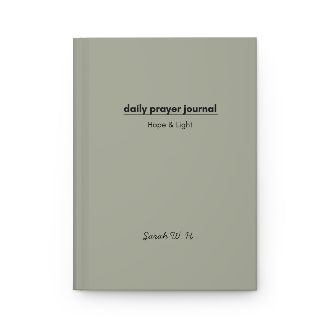 Olive Hope & Light - Personalized Modern Daily Prayer Journal