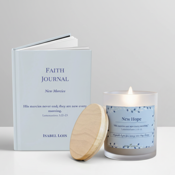 New Hope Gift Set – Faith Journal & Signature Candle